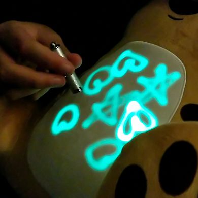 Flipo Animates Glow Plush Doodle Glow-In-The-Dark Plush Bear