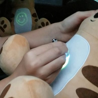 Flipo Animates Glow Plush Doodle Glow-In-The-Dark Plush Bear