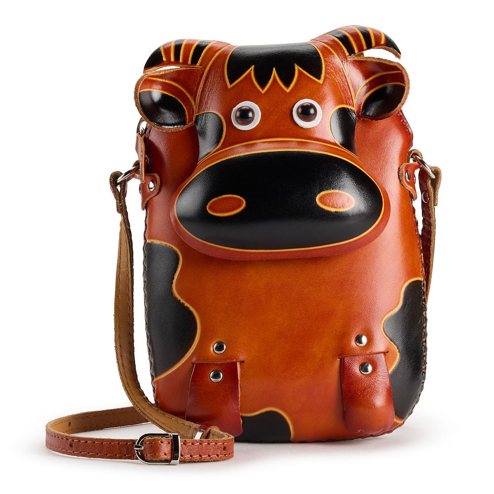 AmeriLeather Cow Leather Crossbody Bag
