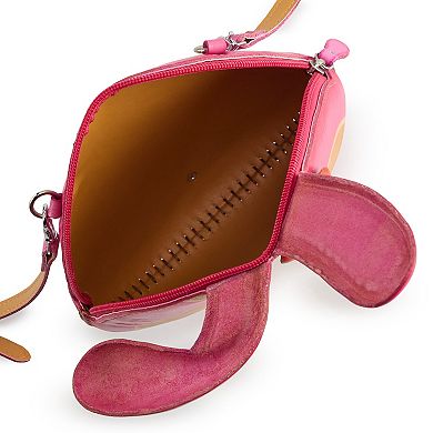 AmeriLeather Bunny Leather Crossbody Bag