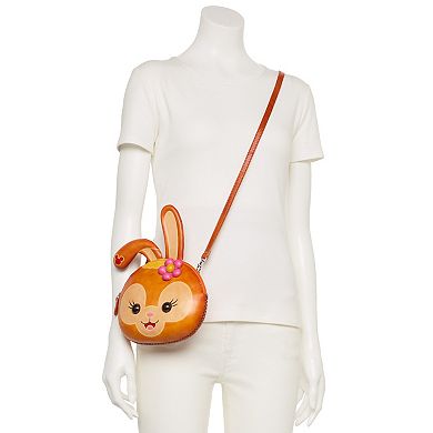 AmeriLeather Bunny Leather Crossbody Bag