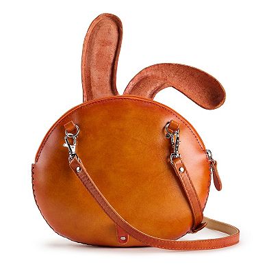 AmeriLeather Bunny Leather Crossbody Bag