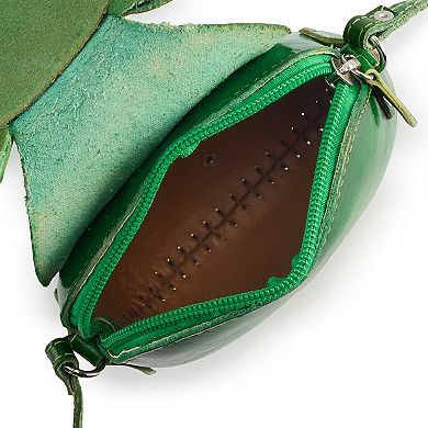 AmeriLeather Frog Leather Crossbody Bag