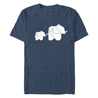 Men's Origami Elephants Graphic Tee
