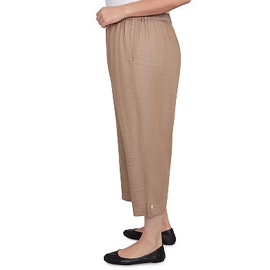 Plus Size Alfred Dunner Relaxed Button Tab Capris