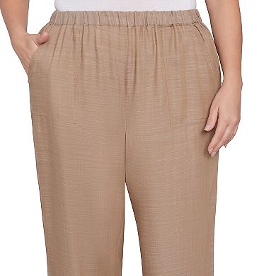 Plus Size Alfred Dunner Relaxed Button Tab Capris