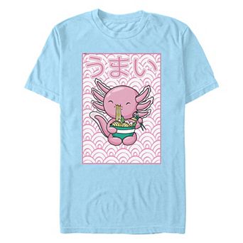 Men's Axolotl Eating Ramen Graphic Tee