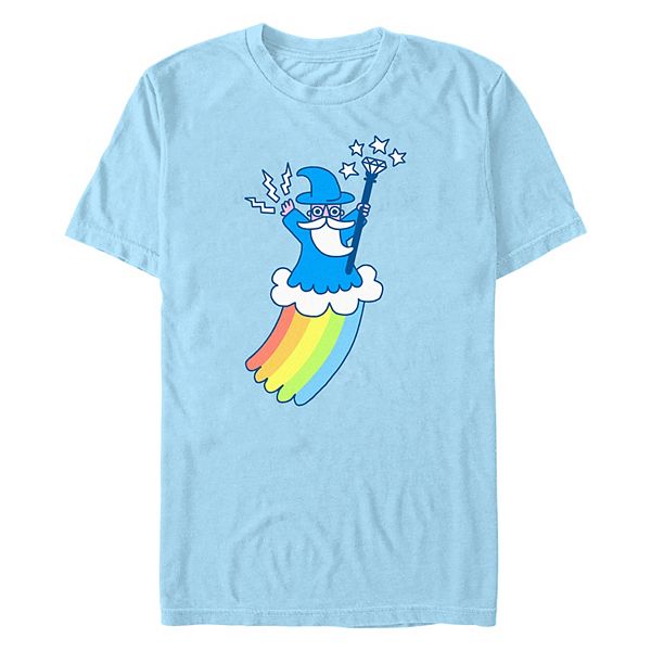 Men's Rainbow Riding Wizard Graphic Tee