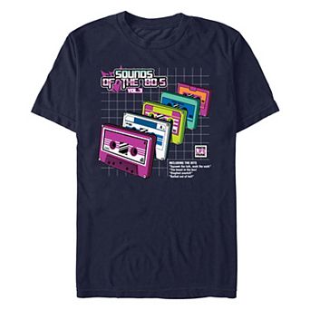 Men's Sounds Of The 80s Vol.3 Cassette Tapes Graphic Tee