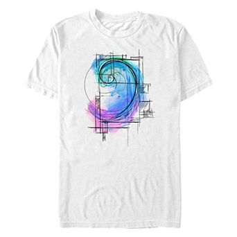 Men's Fibonacci Spiral Graphic Tee