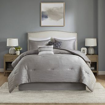 Madison Park Jewel 6 pc Comforter Set with Coordinating Throw Pillows