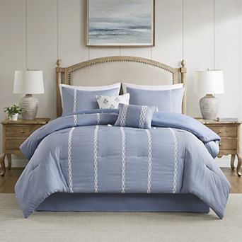 Madison Park Janet 6 pc Comforter Set with Coordinating Throw Pillows