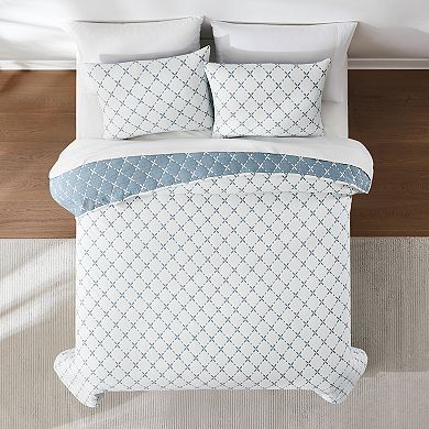 Lush Decor Diamond Leaf 3-pc. Jacquard Reversible Matelasse Coverlet Set