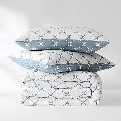 Lush Decor Diamond Leaf 3-pc. Jacquard Reversible Matelasse Coverlet Set