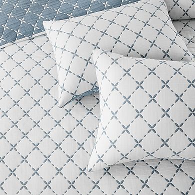 Lush Decor Diamond Leaf 3-pc. Jacquard Reversible Matelasse Coverlet Set