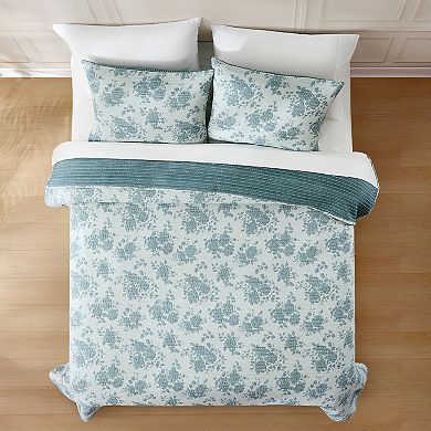 Lush Decor Rose Garden 3-pc. Pick Stitch Jacquard Matelasse Coverlet Set