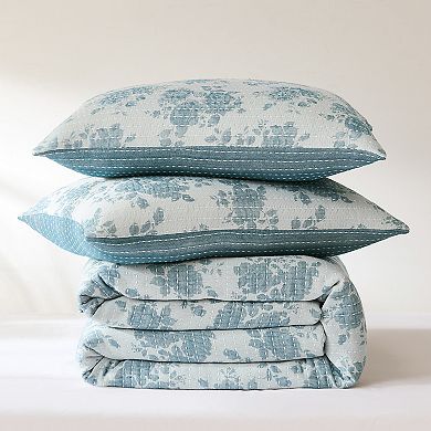 Lush Decor Rose Garden 3-pc. Pick Stitch Jacquard Matelasse Coverlet Set
