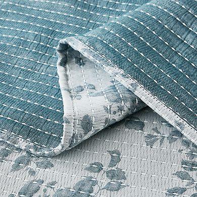 Lush Decor Rose Garden 3-pc. Pick Stitch Jacquard Matelasse Coverlet Set