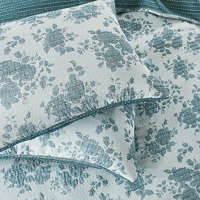 Lush Decor Rose Garden 3-pc. Pick Stitch Jacquard Matelasse Coverlet Set