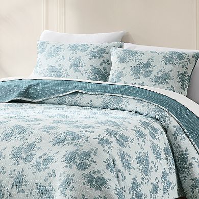 Lush Decor Rose Garden 3-pc. Pick Stitch Jacquard Matelasse Coverlet Set