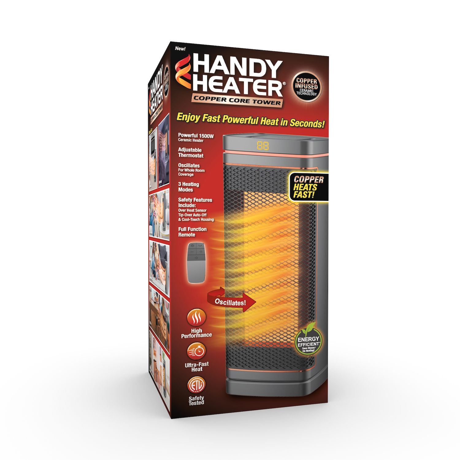 Handy Heater Copper Core Ceramic Tower Heater