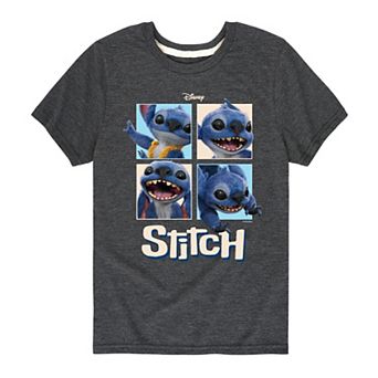 Disney's Lilo & Stitch Live Action Boys 8-20 Photo Grid Graphic Tee