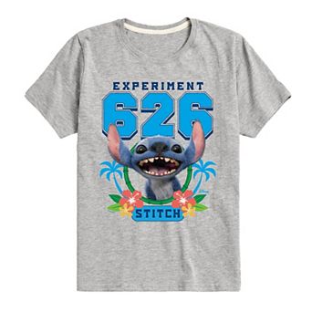 Disney's Lilo & Stitch Live Action Boys 8-20 Experiment 626 Collegiate Graphic Tee