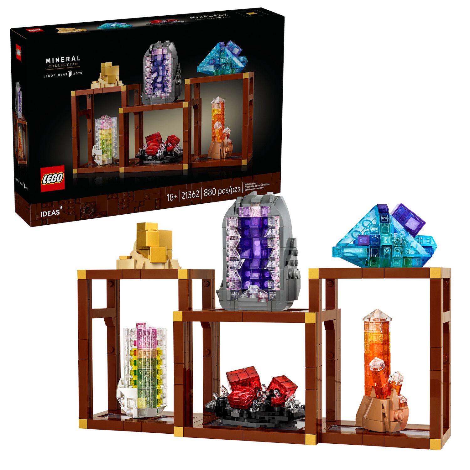 Детский конструктор LEGO Ideas Mineral Collection 21362 Building Kit (880 Pieces)