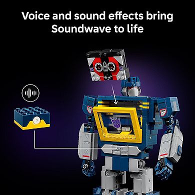 LEGO Icons Transformers Soundwave Model Kit 10358 Building Kit (1505 Pieces)