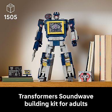 LEGO Icons Transformers Soundwave Model Kit 10358 Building Kit (1505 Pieces)
