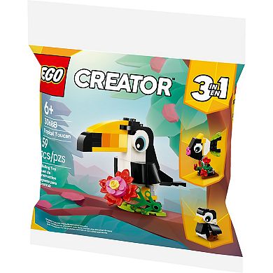 LEGO Creator 3-in-1 Tropical Toucan 30688 Building Kit (59 Pieces)