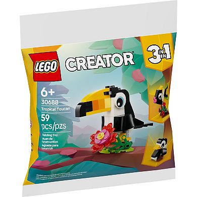 LEGO Creator 3-in-1 Tropical Toucan 30688 Building Kit (59 Pieces)