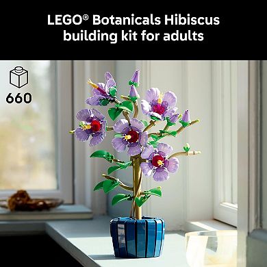 LEGO Botanicals Hibiscus Flower Building Kit 10372 (1,176 Pieces)