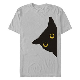 Men's Cat Peeking Graphic Tee