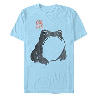 Men's Grumpy Frog Art Graphic Tee
