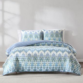Lush Decor Ikat Drops 3 pc Quilt Set