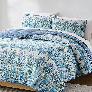 Lush Decor Ikat Drops 3-pc. Quilt Set