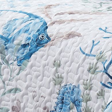 Lush Decor Oceana 5-pc. Watercolor Sea Life Quilt Set