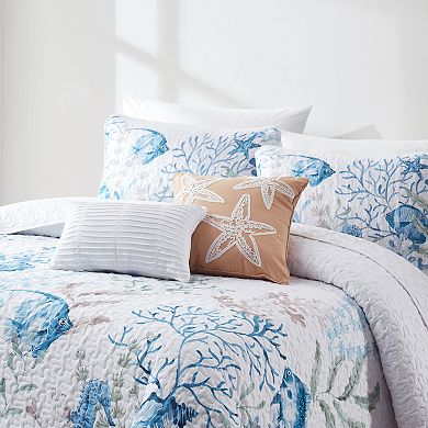 Lush Decor Oceana 5-pc. Watercolor Sea Life Quilt Set