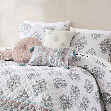 Lush Decor Sofia 6-pc. Flower Block Bouquet Reversible Quilt Set