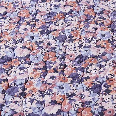 Lush Decor Alicia Camo Floral Cotton Quilt Set
