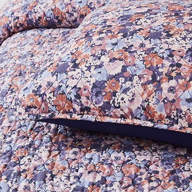 Lush Decor Alicia Camo Floral Cotton Quilt Set