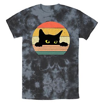 Men's Kitty Peeking Graphic Tee