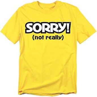 Big & Tall Sorry Not Really Graphic Tee