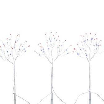 Gerson 19.68 in LED Patriotic Branch Stake