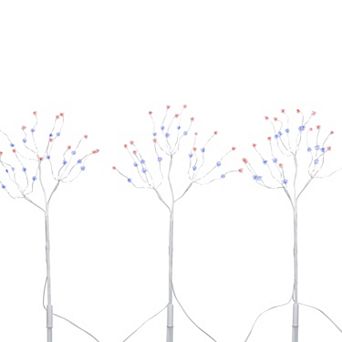 Gerson 19.68 in LED Patriotic Branch Stake