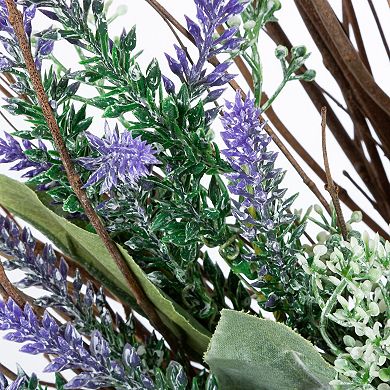 Gerson 24-in. Natural Twig and Mixed Flower Wreath