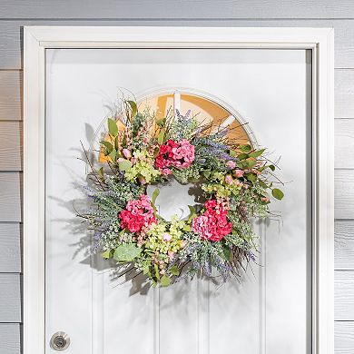 Gerson 24-in. Natural Twig and Mixed Flower Wreath
