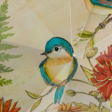 Gerson 2-Piece Metal Spring Bird Design Wall Hanging Star Set