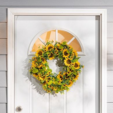 Gerson 22-in. Sunflower Artificial Wreath